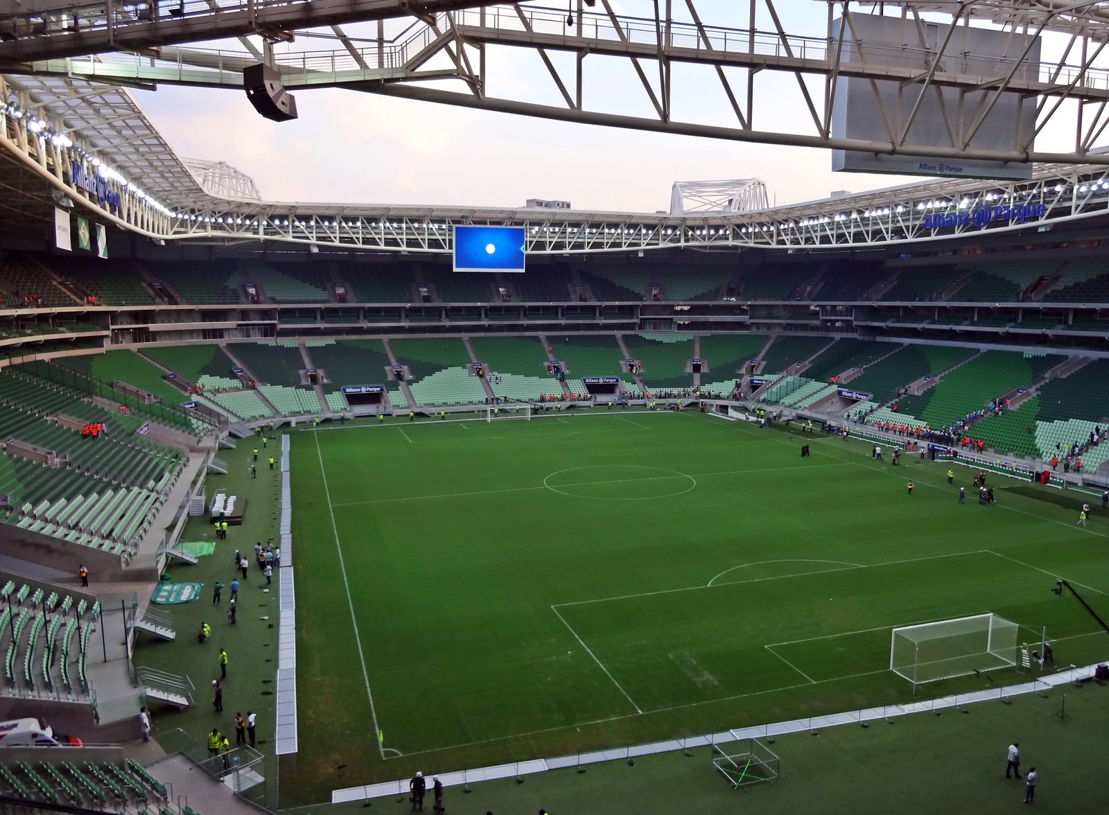 Fachada do Allianz Parque, estádio do Palmeiras, em São Paulo
