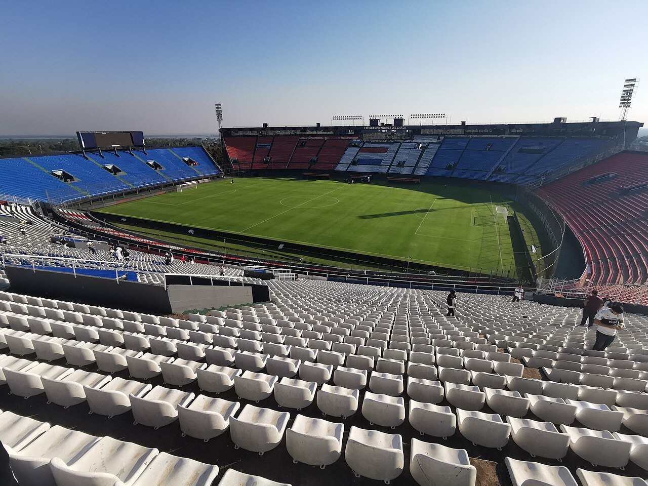 Vista do Estádio Defensores del Chaco, em Assunção, no Paraguai