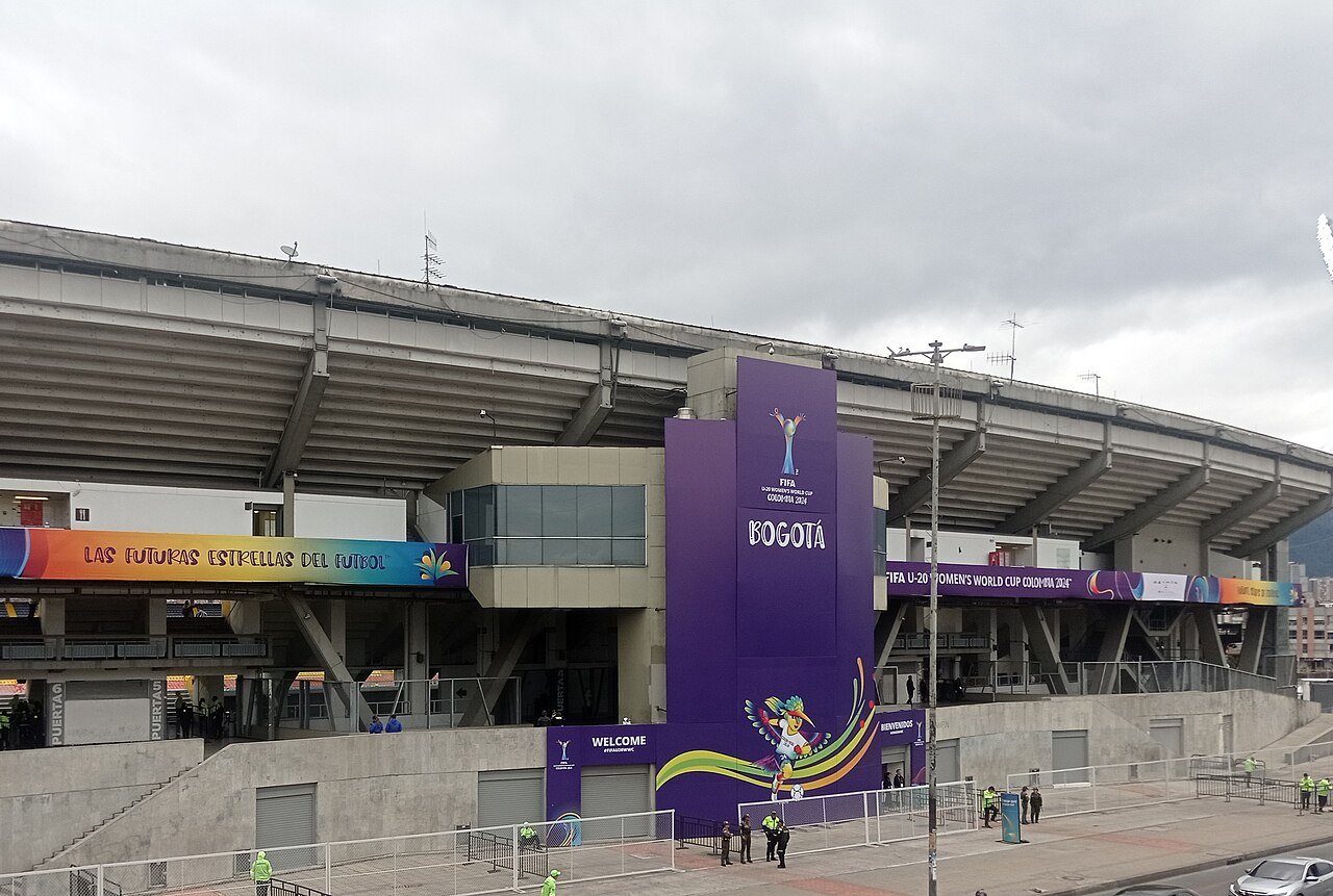 Vista do Estádio Nemesio Camacho El Campín, em Bogotá, na Colômbia