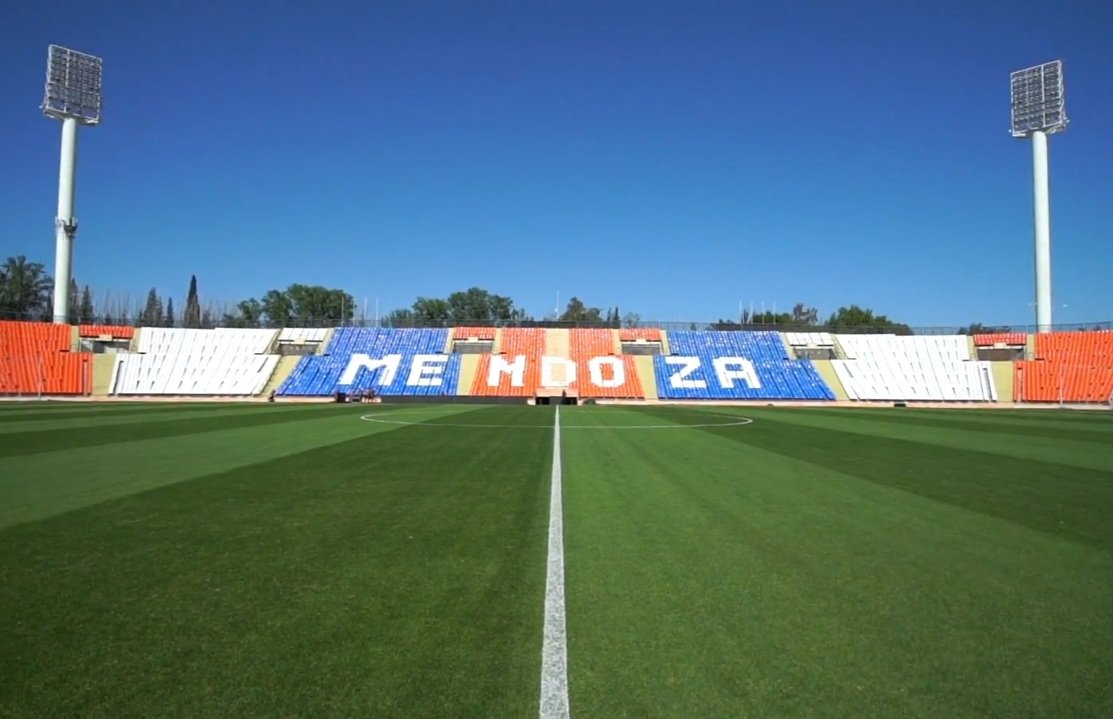 Vista do Estádio Malvinas Argentinas, em Mendoza, na Argentina