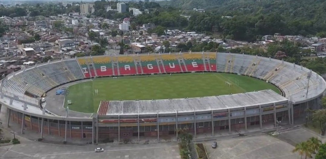 Vista do Estádio Manuel Murillo Toro, em Ibagué, na Colômbia