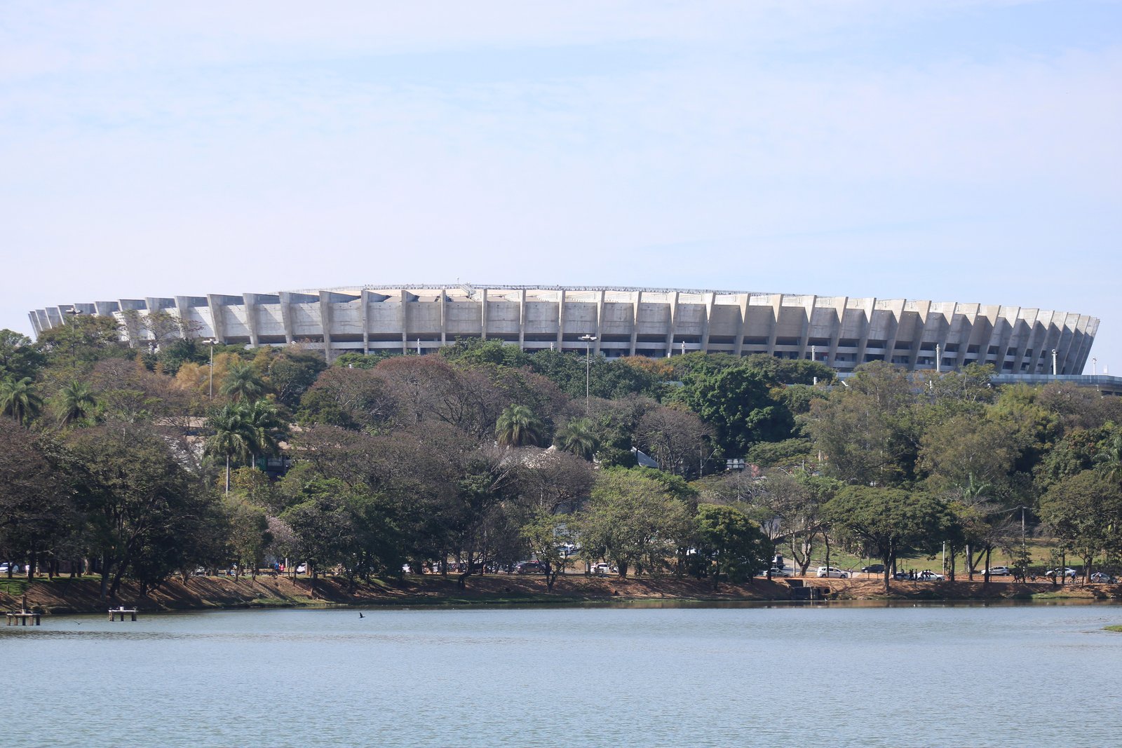 Vista do gramado do Mineirão, em Belo Horizonte